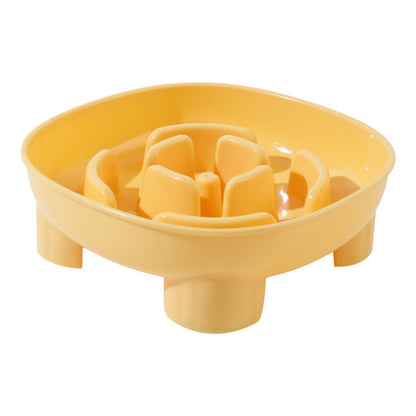 Pet Choking Prevention Flower Small Square Four-Legged Dog Slow Feeder