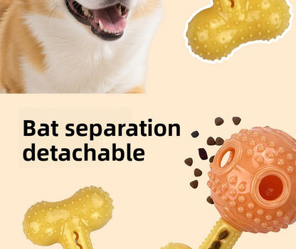 Interactive Dog Chew Toy with Treat Dispenser Durable Silicone Puppy Training Toy for Teddy Small Medium Dogs