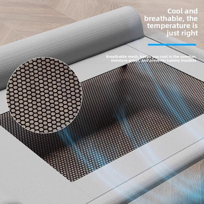 All Season Pet Camping Bed for Dogs and Cats Breathable Summer Cool Moisture Proof Detachable Washable Off Ground Small Med