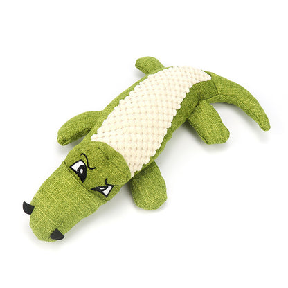 Pet Supplies Dog Plush Toy Durable Pet Toy Realistic Crocodile Sound Dog Toy