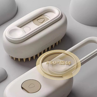 Professional Pet Grooming Spray Massage Comb for Cats and Dogs Bath Free Cleaning Tool with Steam Function to Remove Loose Hair and Undercoat