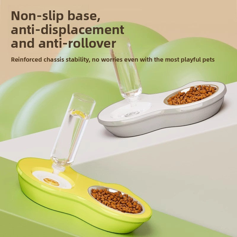 Automatic Drinking Stainless Steel Pet Bowl Double Set for Cats and Dogs