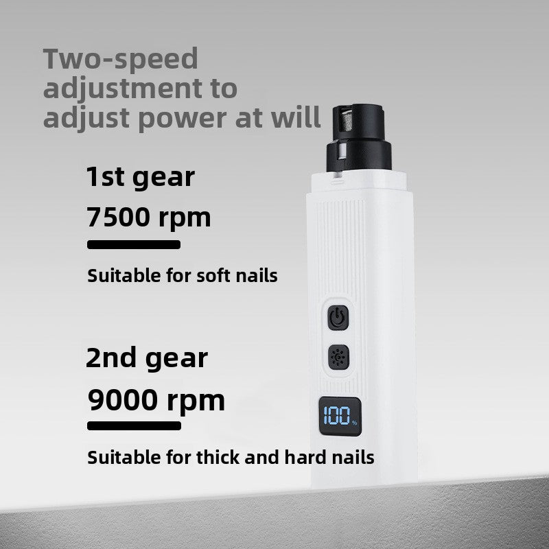 Pet Nail Grinder Clipper with Light for Dogs Cats