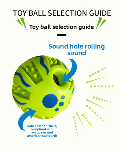 Extremely Durable Indestructible Dog Chew Toy Ball for Aggressive Chewers Interactive Rolling Self Entertainment with Squeaker Sound Golden Retriever German Shepherd
