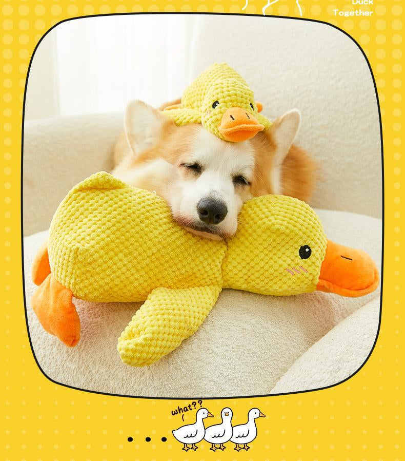 Dog Puppy Plush Doll Relieving Stuffy Self Hi Sound Bite Resistant Toy