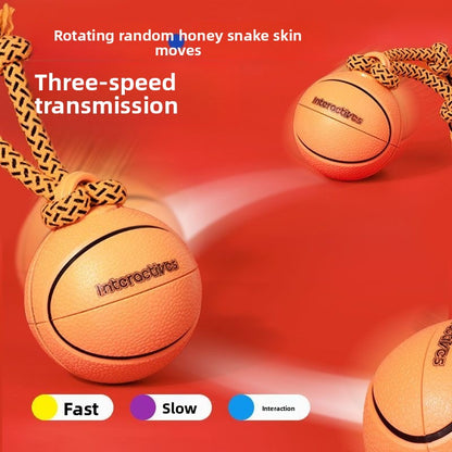 Smart Electric Dog Teaser Toy Rotating Basketball Interactive Durable Chew Fun Plaything