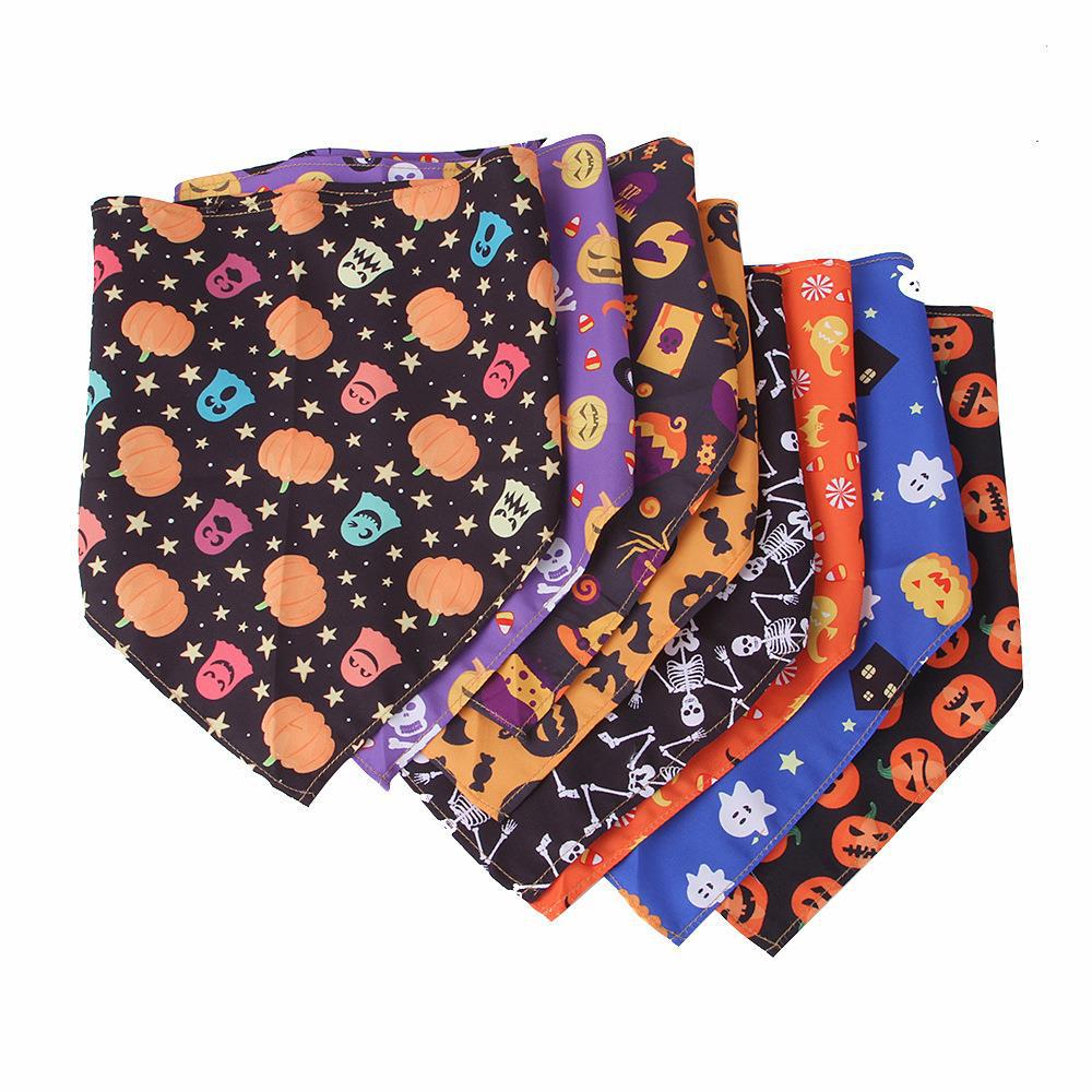 Pet Halloween bandana dog drool bib cat neck scarf