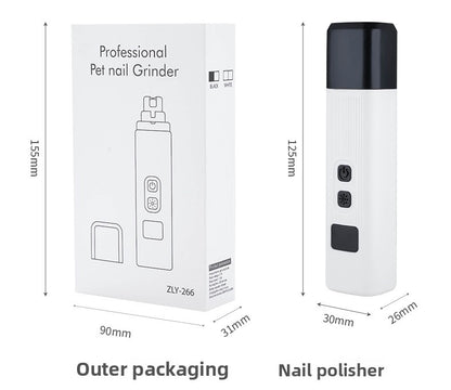 Pet Nail Grinder Clipper with Light for Dogs Cats