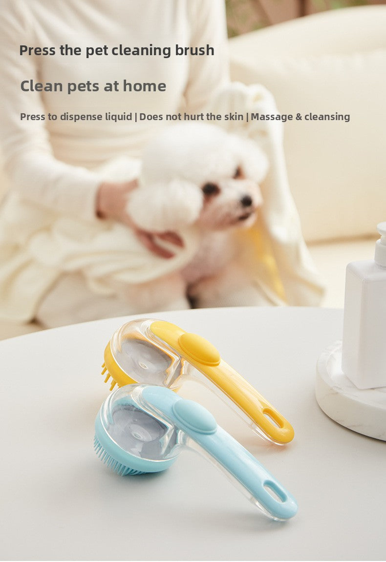 Silicone Pet Dog and Cat Bath Massage Brush Supplies
