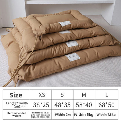 Cozy Ins Style Pet Bed Warm Thickened Marzis Cage Cushion for Dogs Cats Autumn Winter Soft Plush Comfortable Mat Korean Design