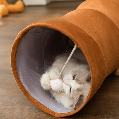 Cat Tunnel Cartoon Straight Foldable Cat Toy Cat Channel