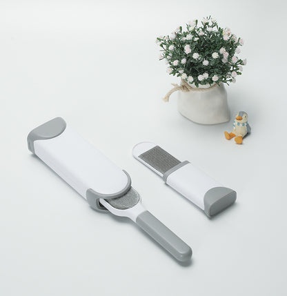 Professional Pet Hair Removal Brush Double Sided Grooming Tool for Dogs Cats Reusable Lint Roller for Clothes Furniture Carpet Deshedding