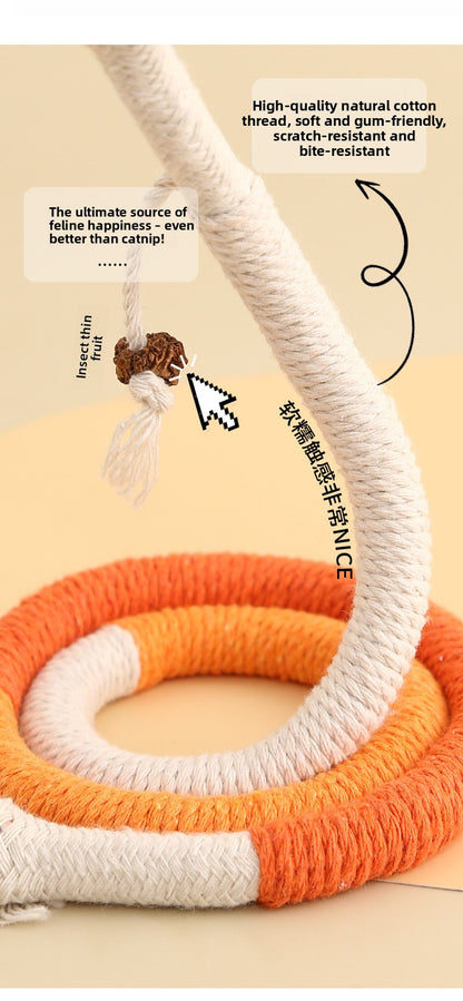 Cat Self-Entertainment Chew Rope Teeth Cleaning Artifact