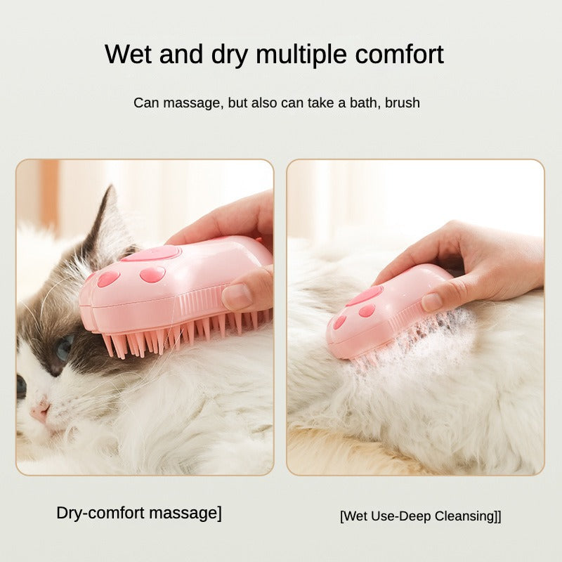 Cat and dog pet spray massage comb bath brush hair removal sticky brush