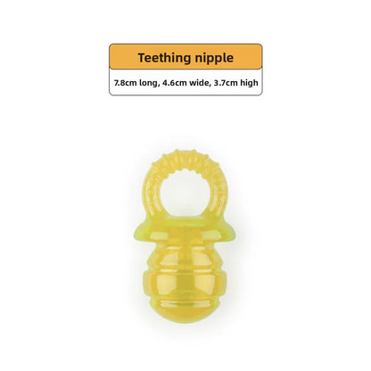 Puppy Small Dog Durable Cactus Molar Nipple Toy for Self-relief Biting