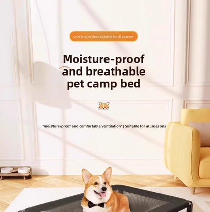 Elevated Dog Camping Bed All-Season Moisture-Proof Kennel Bed for Small Large Dogs