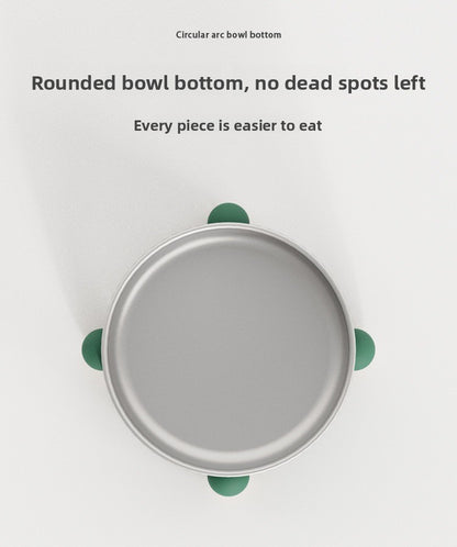 High Feet Stainless Steel Dog Cat Bowl Anti Slip Tip with Neck Protection