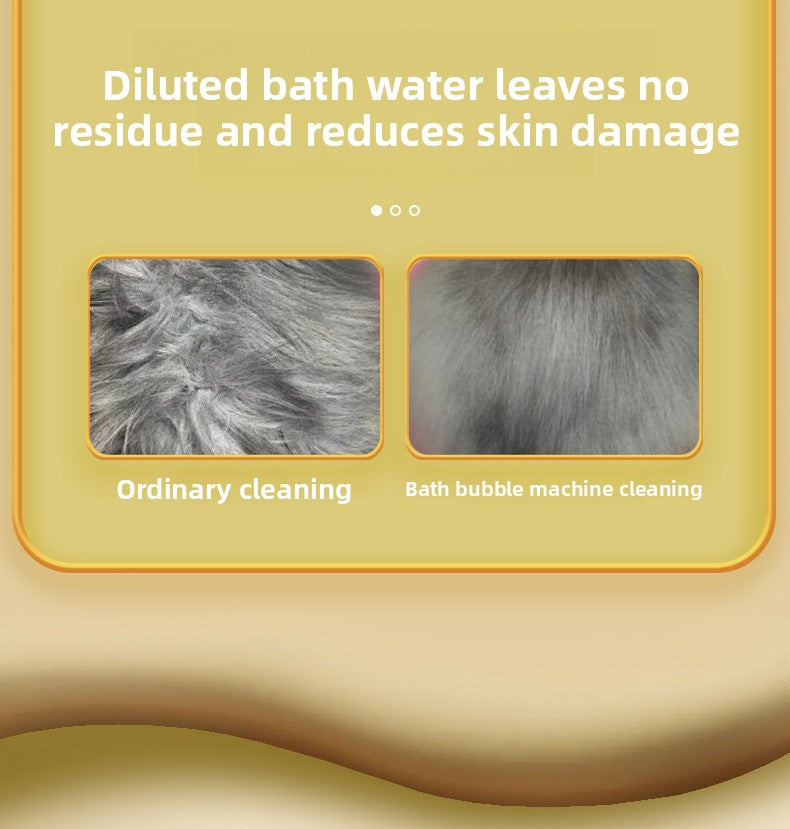 Automatic Pet Bubble Bath Machine One Click Foam Shower Gel Dispenser for Dogs Cats Gentle Cleaning and Fun Bath Time