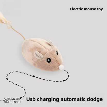 Smart Electric Mouse Cat Toy for Self Play USB Rechargeable