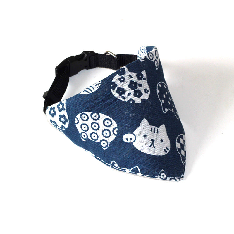 Pet Triangle Scarf Dog Scarf Cat Collar Christmas Small Dog Bib Japanese Style Cute Sweet Style