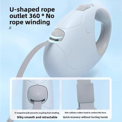 Automatic Retractable Dog Leash Heavy Duty Tangle Free Rope for Small Medium Dogs Walking Puppy Teddy Bichon Poodle Pet