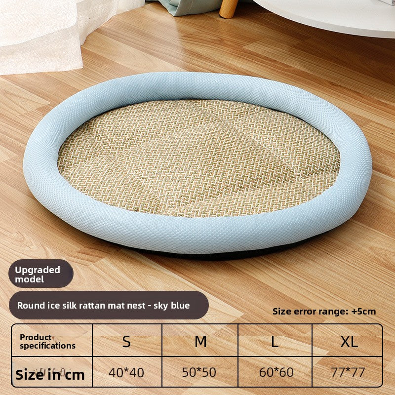 Pet Bed for Cats Dogs AllSeason Mat Summer Cool Sleeping Gear Small Medium Sizes