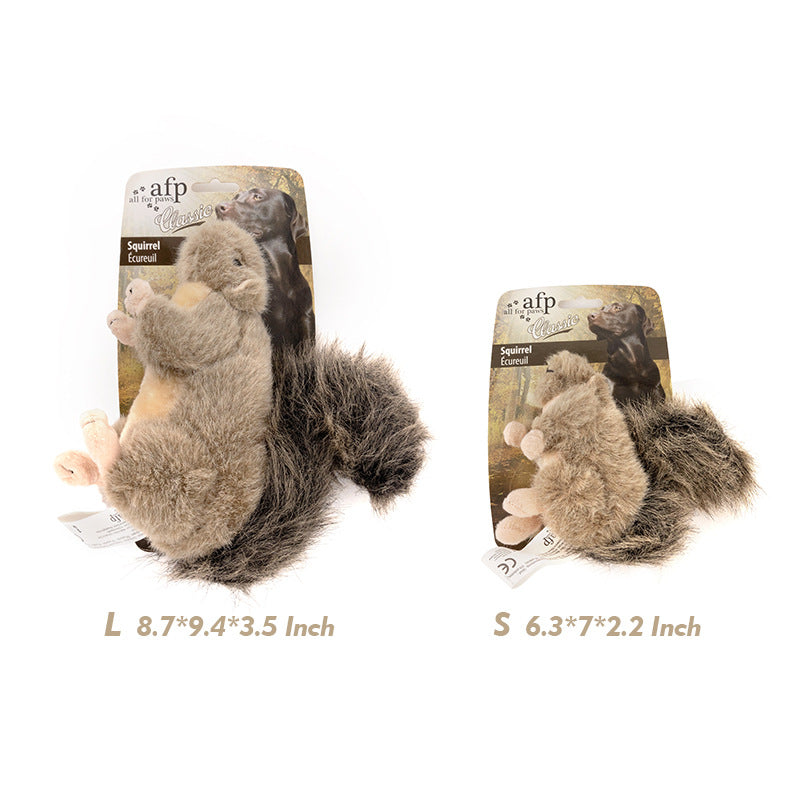 New Wear-Resistant Plush Sound Dog Toys Simulation Squirrel Pet Supplies