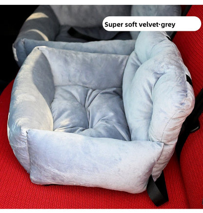 Heavy Duty Waterproof Dog Car Seat Cover Non Slip Pet Bed Mat with Safety Belt for Cars Trucks and SUVs Washable Travel Cushion for Dogs and Cats