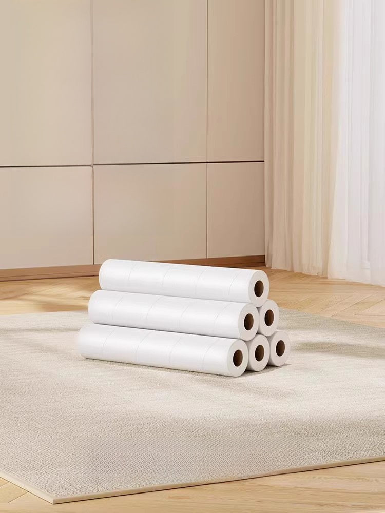 Hair Removal Roller Long Handle Brush Cat Hair Replacement Large Sticky Bed Floor Dust Hair Removal Tool with Tearable Paper