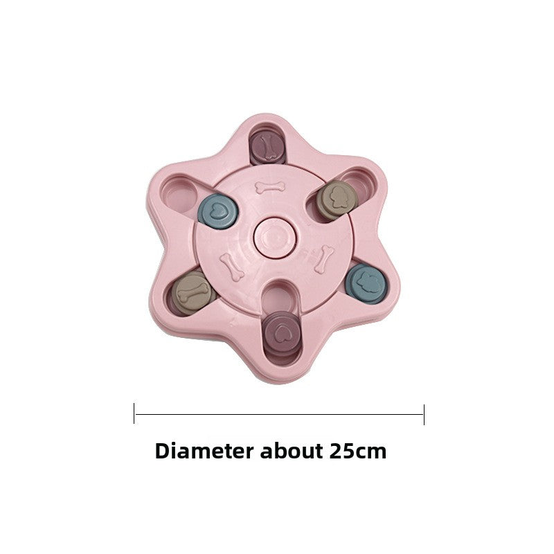 Interactive Pet Dog Puzzle Slow Feeder Leak Proof Durable Dog Bowl