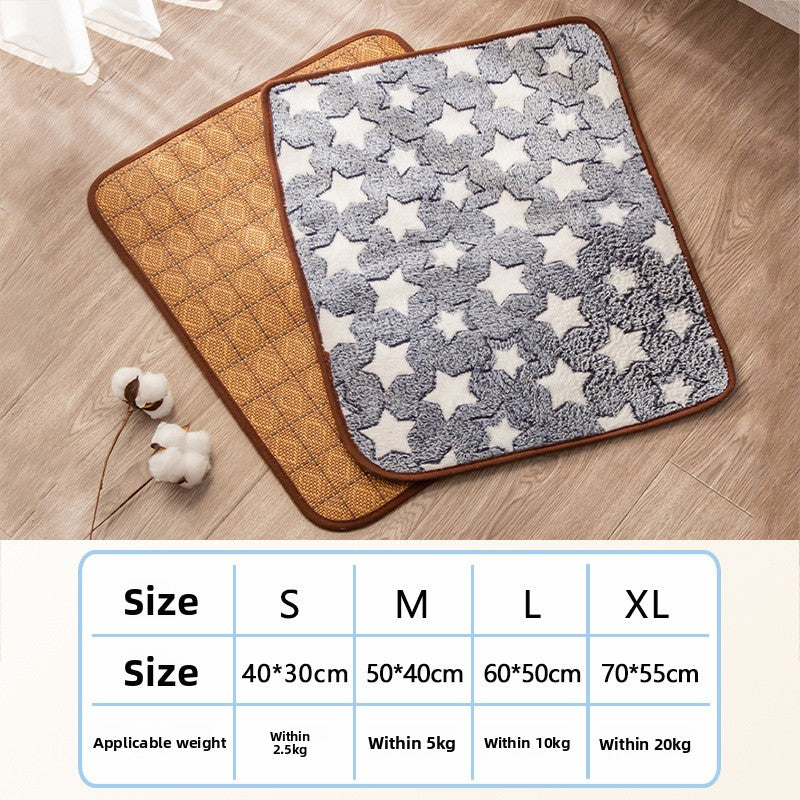 AllSeason Pet Cooling Mat Pad for Dogs Cats Summer WearResistant Bed Essentials