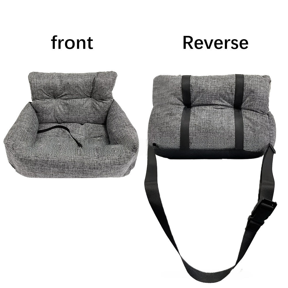 Premium Pet Car Seat for Dogs and Cats Comfortable Travel Bed with Non-Slip Mat Washable Car Sofa Cushion