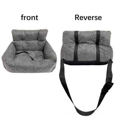 Premium Pet Car Seat for Dogs and Cats Comfortable Travel Bed with Non-Slip Mat Washable Car Sofa Cushion