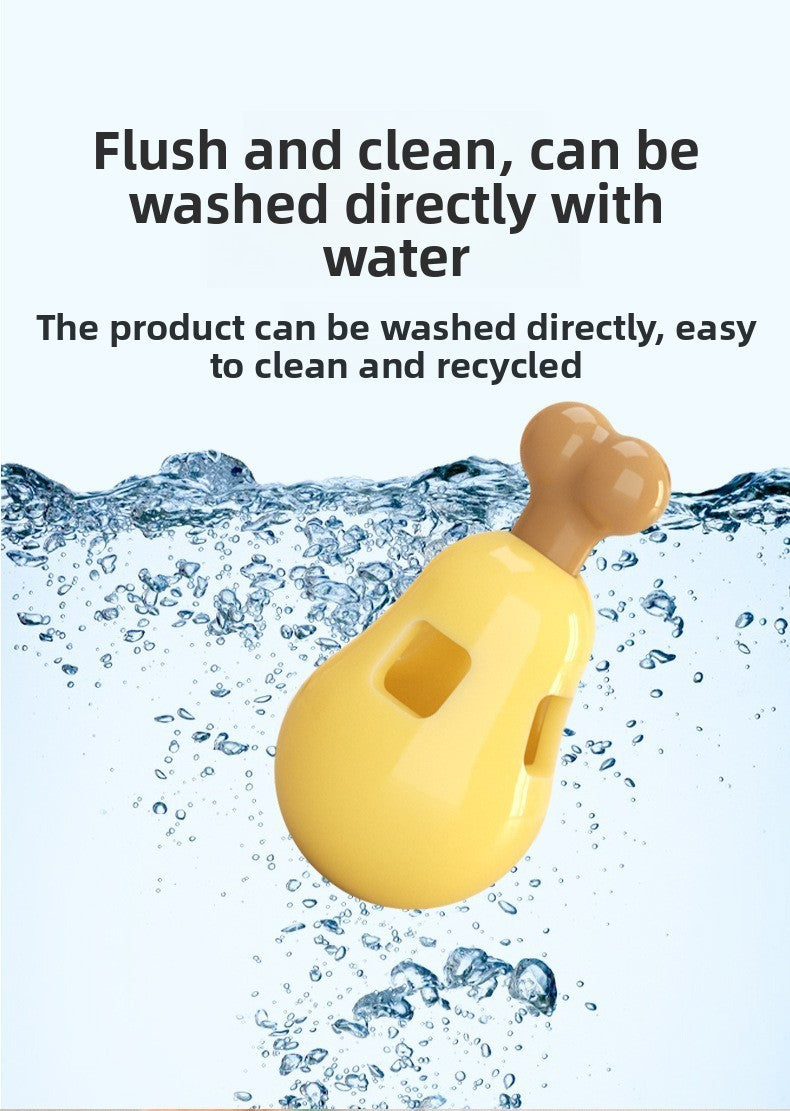 Automatic Treat Dispensing Ball for Dogs Interactive Puzzle Chew Toy Chicken Leg Shape Long Lasting Chewer Toy for Teeth Grinding and Boredom