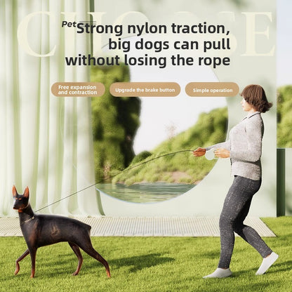 Anti Escape Automatic Retractable Walking Rope Leash for Teddy Corgi Small Medium Dogs Cats