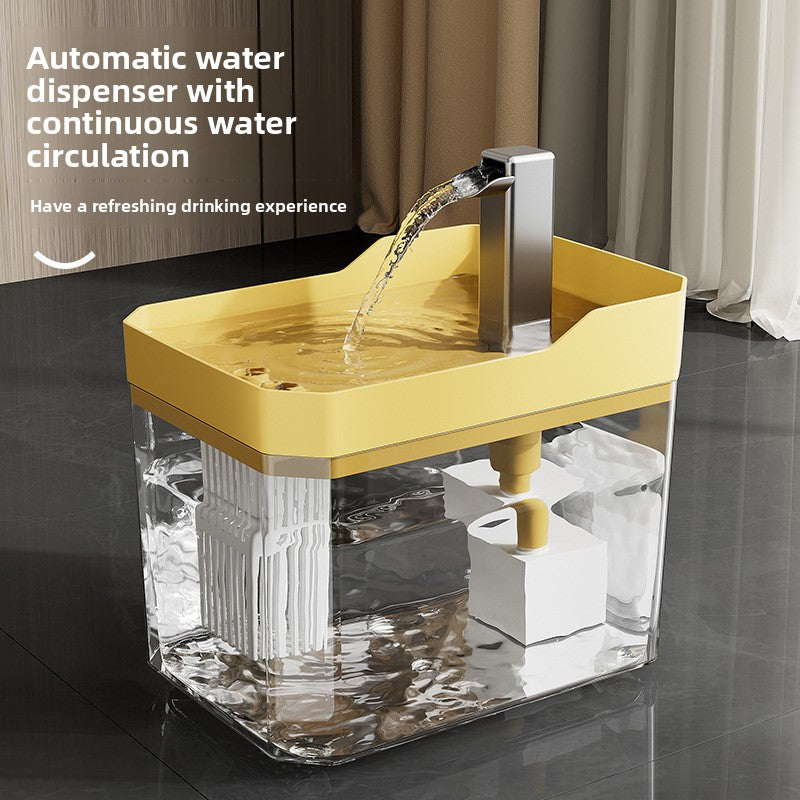 Automatic Cat Water Fountain 2L Large Capacity Smart Pet Water Dispenser with Filter for Fresh Circulating Water and Quiet Pump