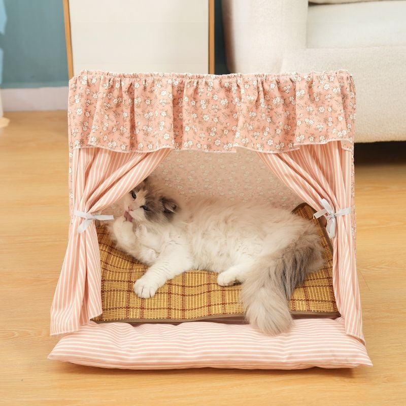 Cat Tent Summer Cat House Pet Warm Dog House Tent Washable Closed Type Internet Celebrity Cat All Seasons