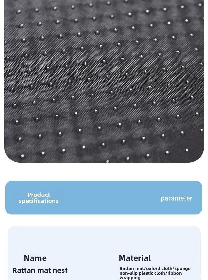 Cooling Mat Pet Bed Mat for All Seasons Rattan Teddy Cat Dog Summer Use