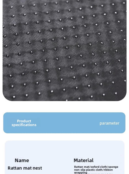 Cooling Mat Pet Bed Mat for All Seasons Rattan Teddy Cat Dog Summer Use