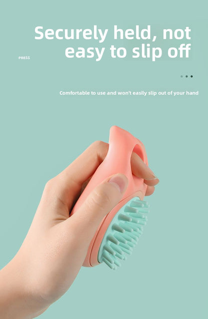 Professional Pet Grooming Brush for Bath Time Extra Large Size Cat Paw Massage Scrubber and Dog Bathing Brush