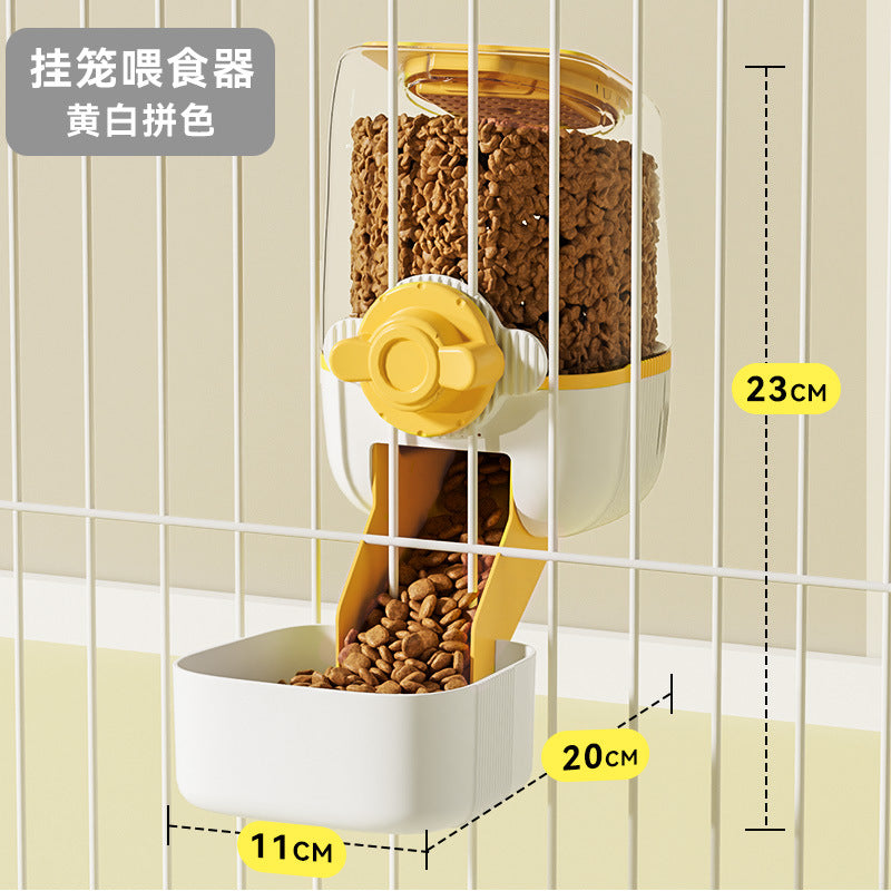 Pet water dispenser, cage feeder, dog food utensils, large-capacity non-calorie feeder, ball water dispenser