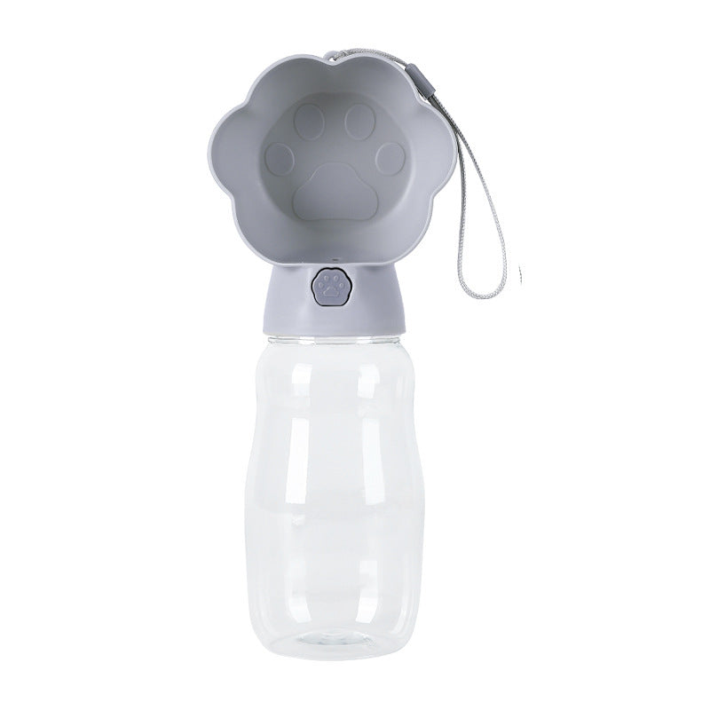 New pet dog dog out water cup puppy kettle water dispenser water bottle portable accompanying cup water food belt rope