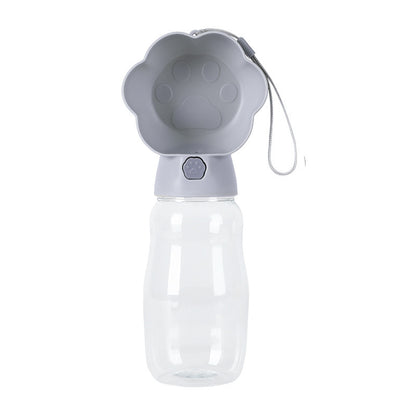 New pet dog dog out water cup puppy kettle water dispenser water bottle portable accompanying cup water food belt rope