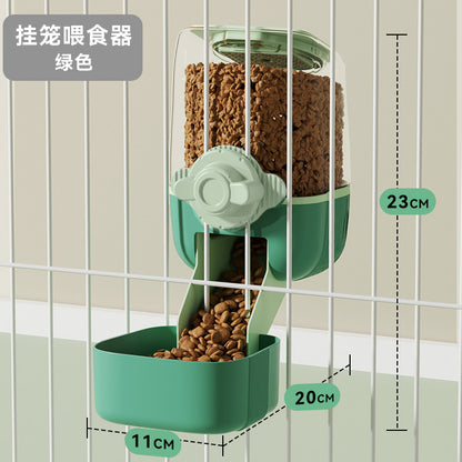 Pet water dispenser, cage feeder, dog food utensils, large-capacity non-calorie feeder, ball water dispenser