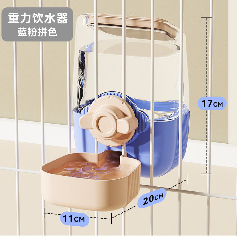 Pet water dispenser, cage feeder, dog food utensils, large-capacity non-calorie feeder, ball water dispenser