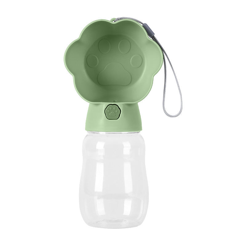 New pet dog dog out water cup puppy kettle water dispenser water bottle portable accompanying cup water food belt rope