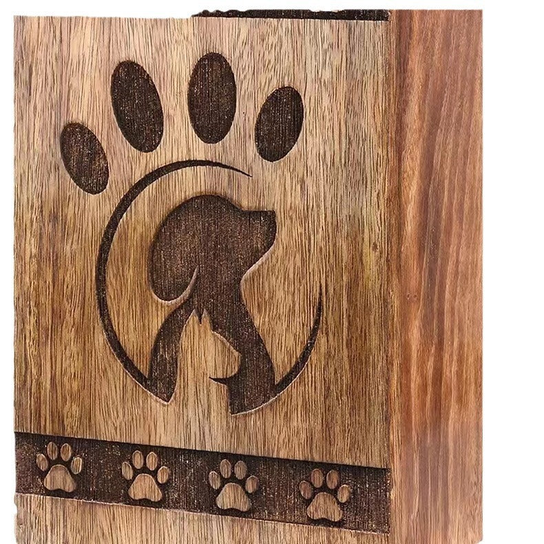 Wooden Memorial Box Pet Small Animal Funeral Supplies Bone Ash Wooden Box Cat Dog Coffin Box Pet Supplies