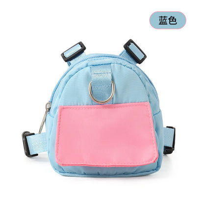 Pet backpack cartoon dog schoolbag outdoor travel