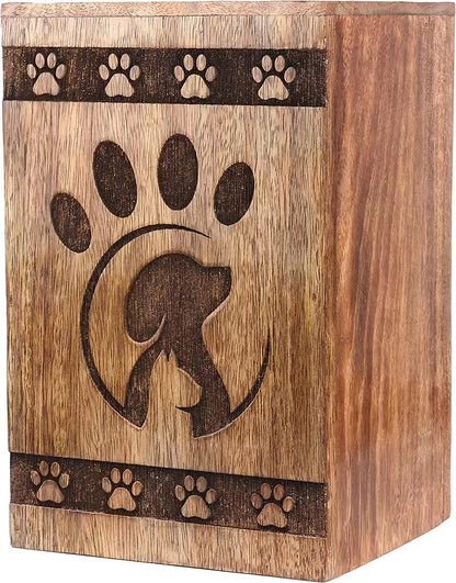 Wooden Memorial Box Pet Small Animal Funeral Supplies Bone Ash Wooden Box Cat Dog Coffin Box Pet Supplies