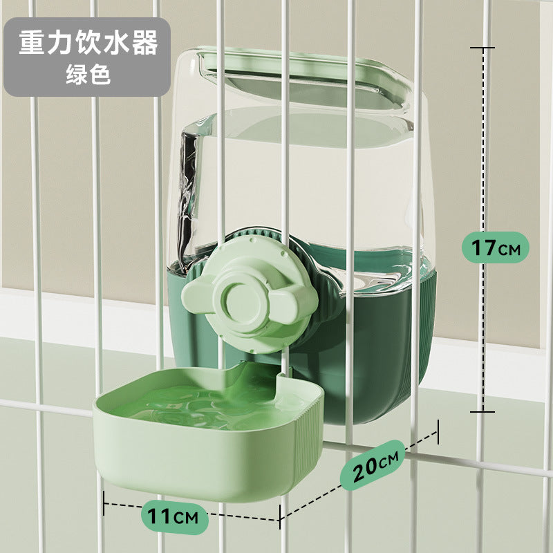 Pet water dispenser, cage feeder, dog food utensils, large-capacity non-calorie feeder, ball water dispenser